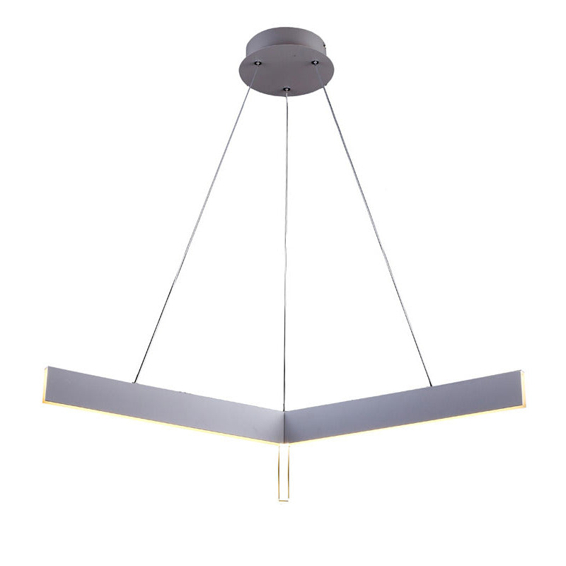 Metal "y" Shaped LED Ceiling Fixture with Acrylic Diffuser