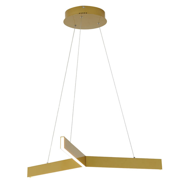 Metal "y" Shaped LED Ceiling Fixture with Acrylic Diffuser
