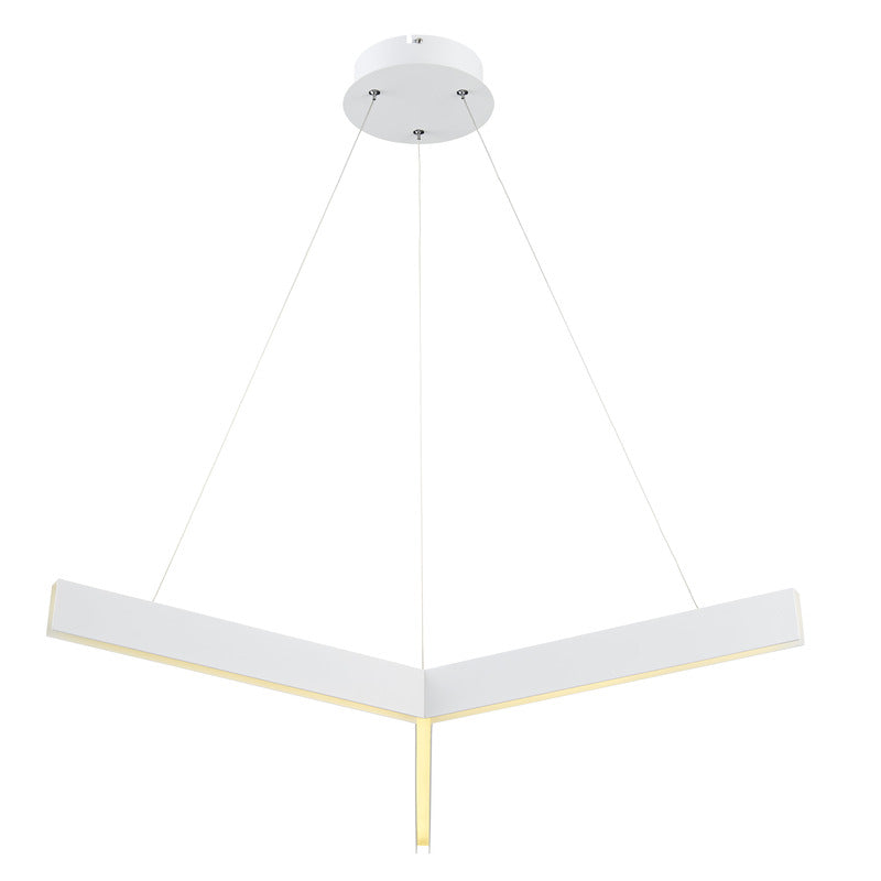 Metal "y" Shaped LED Ceiling Fixture with Acrylic Diffuser