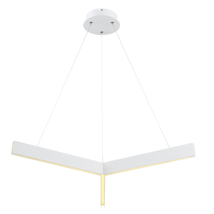 Metal "y" Shaped LED Ceiling Fixture with Acrylic Diffuser