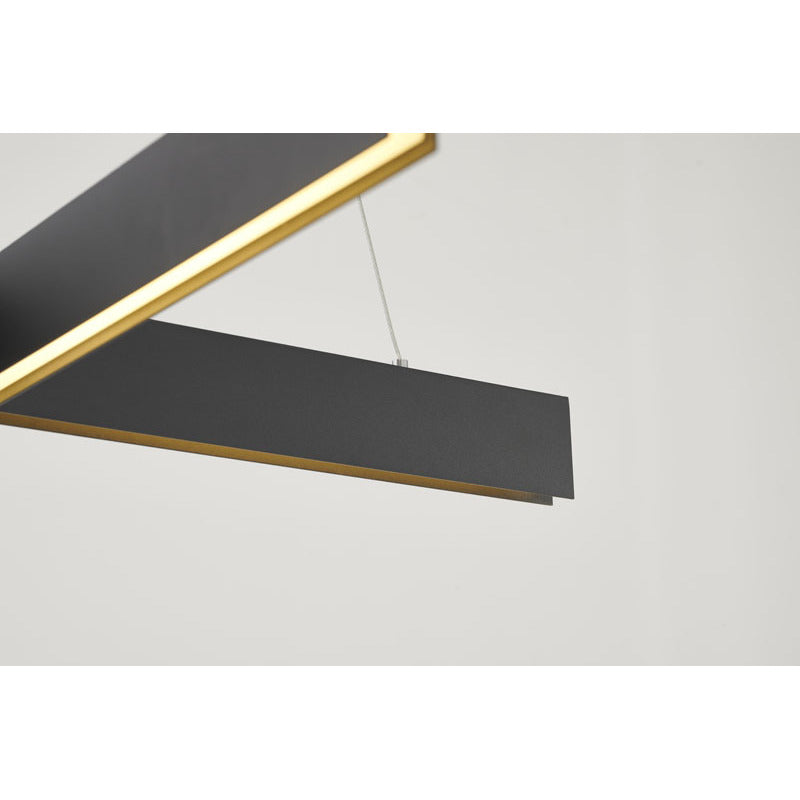 Metal and Acrylic "x" Shaped LED Light Fixture
