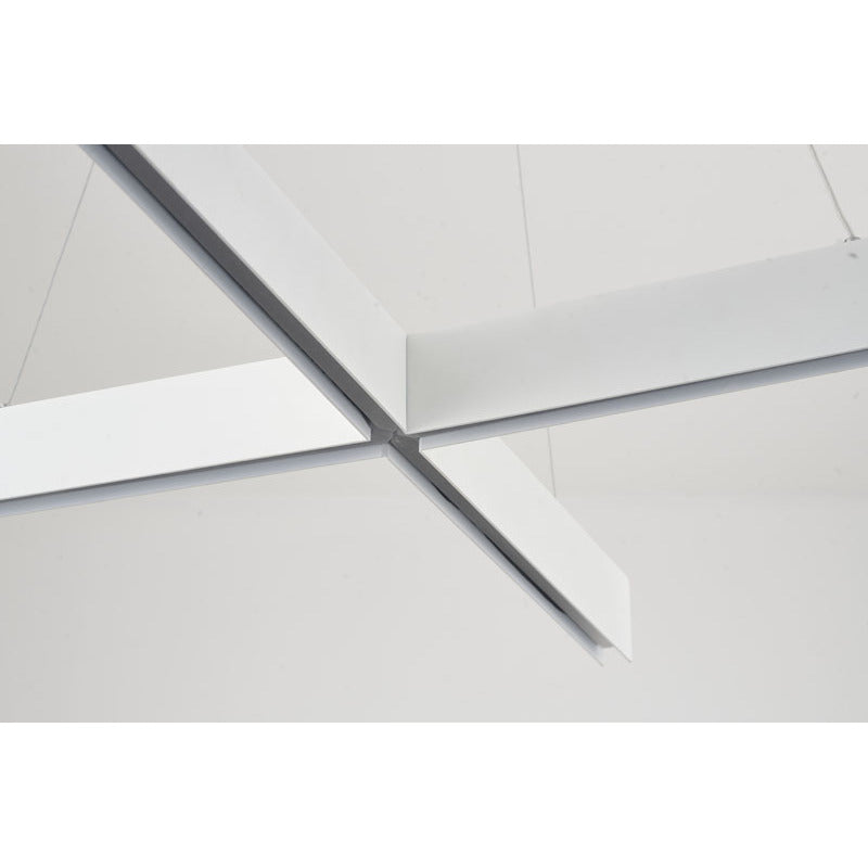 Metal and Acrylic "x" Shaped LED Light Fixture