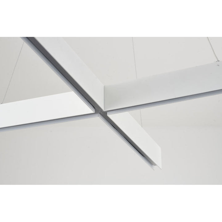Metal and Acrylic "x" Shaped LED Light Fixture