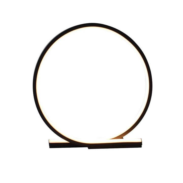 Round LED Table Lamp with Acrylic Diffuser, MV12BLK, by Bethel
