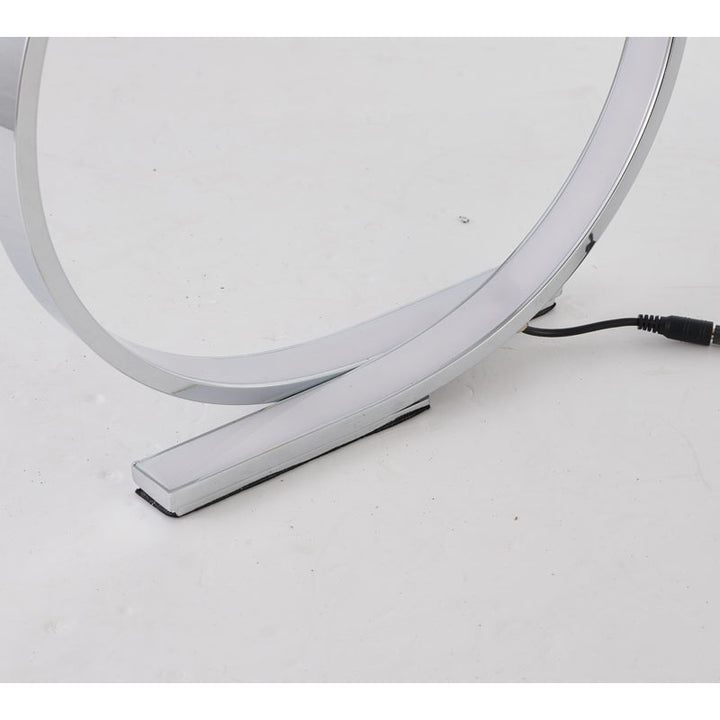 Round LED Table Lamp with Acrylic Diffuser by Bethel - view 3