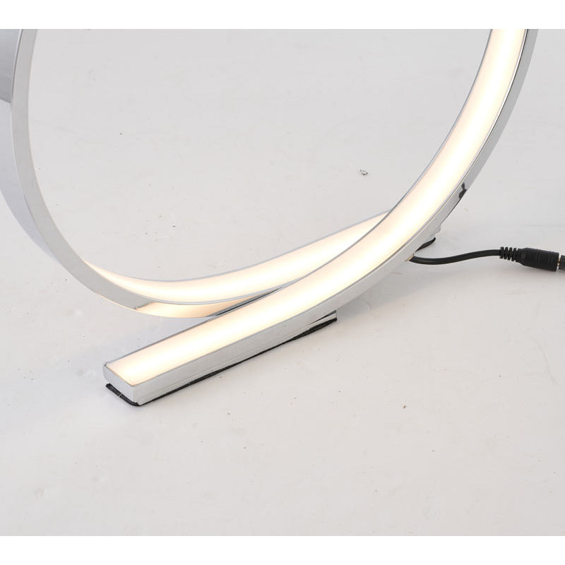 Round LED Table Lamp with Acrylic Diffuser by Bethel - view 4