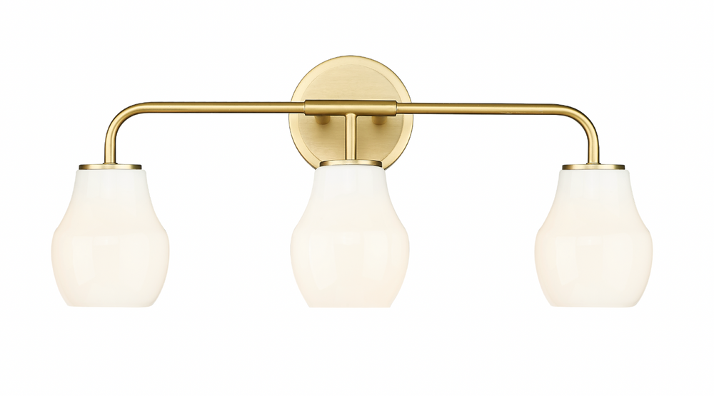 Roberts - Multiple Light Vanity in Aged Brass by Moderno Lighting