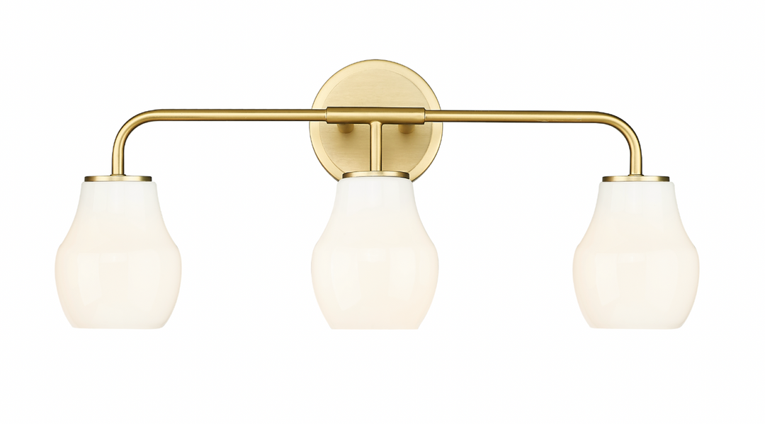 Roberts - Multiple Light Vanity in Aged Brass by Moderno Lighting