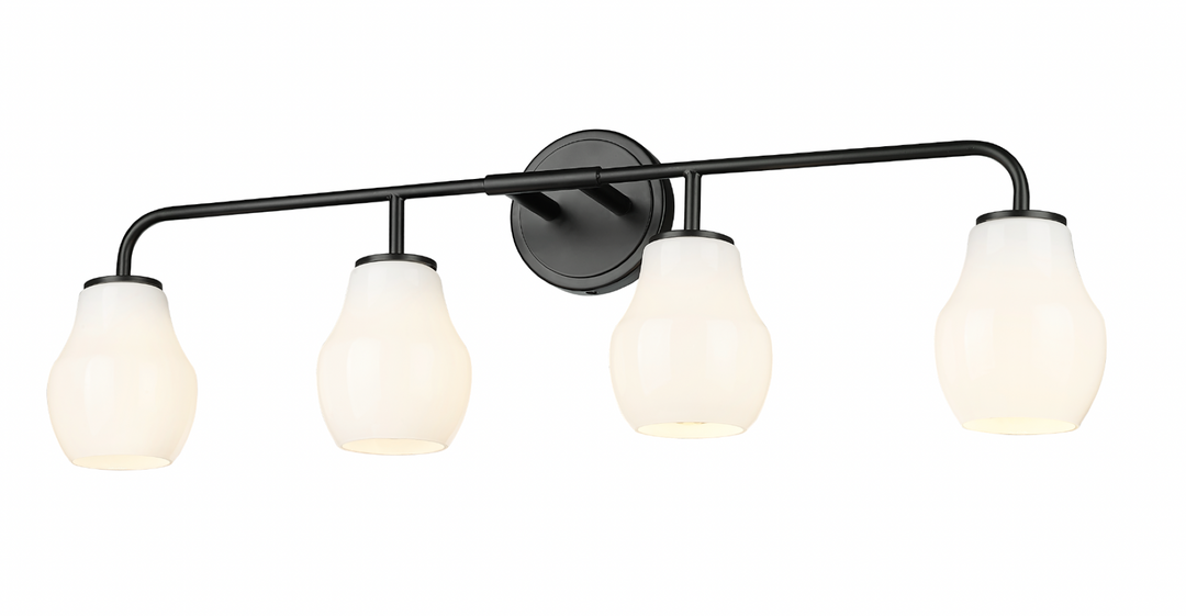 Roberts - Multiple Light Vanity in Matte Black by Moderno Lighting