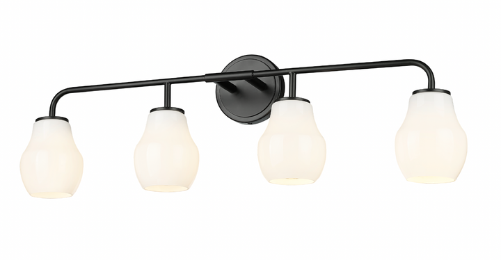 Roberts - Multiple Light Vanity in Matte Black by Moderno Lighting