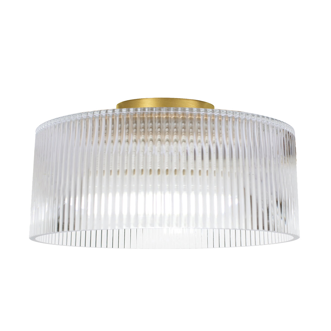 Nadine 1 Light Flush Mount in Aged Brass by Dainolite