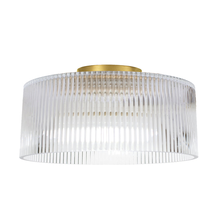 Nadine 1 Light Flush Mount in Aged Brass by Dainolite