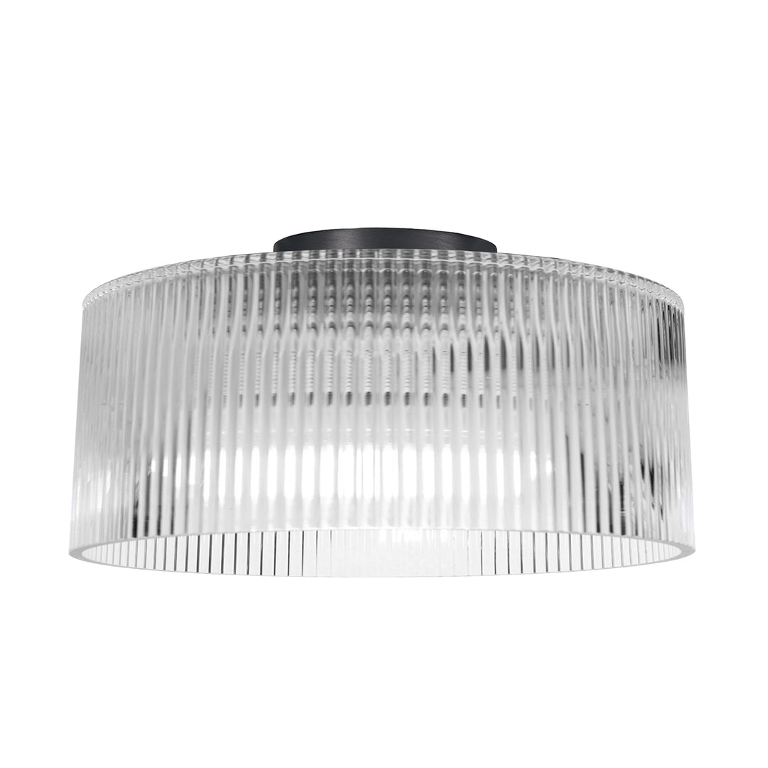 Nadine 1 Light Flush Mount in Matte Black by Dainolite
