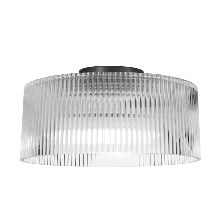 Nadine 1 Light Flush Mount in Matte Black by Dainolite