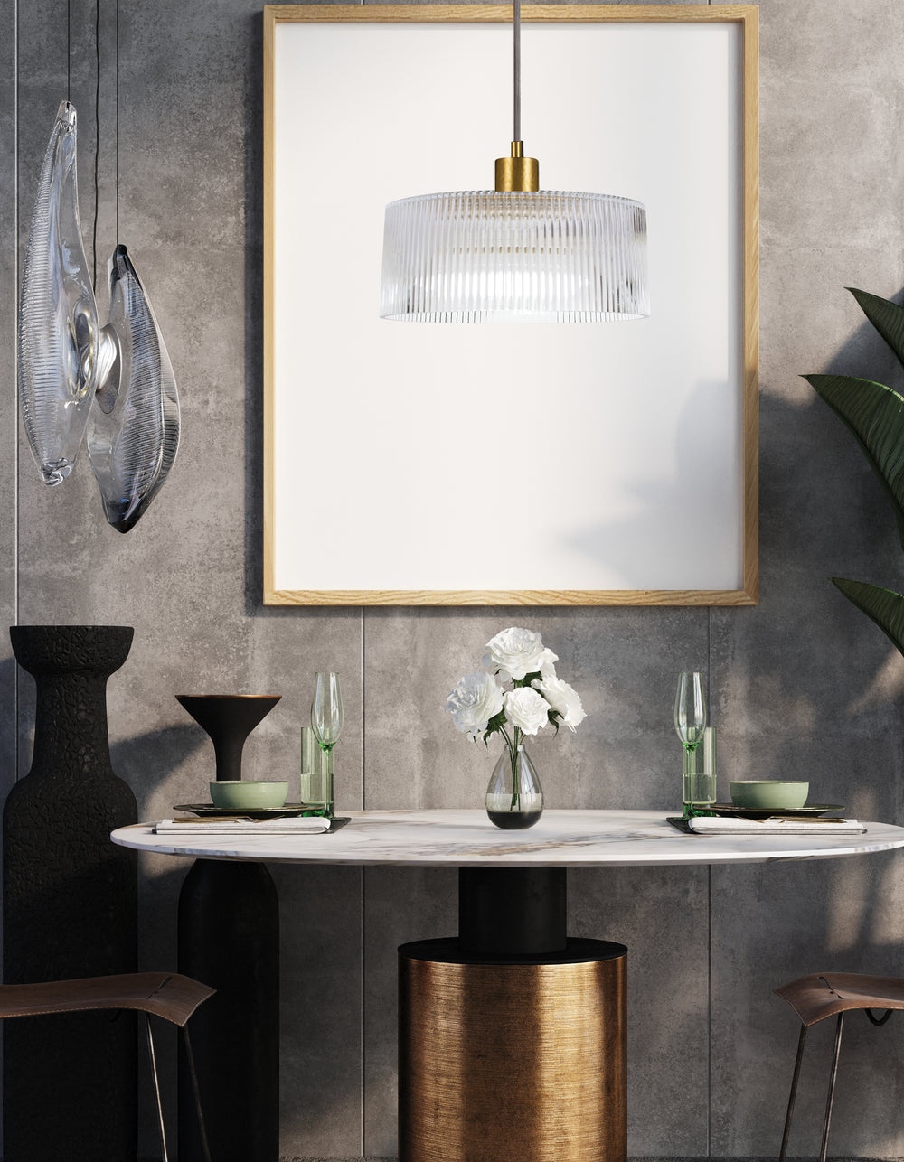Nadine 1 Light Pendant by Dainolite - view 2