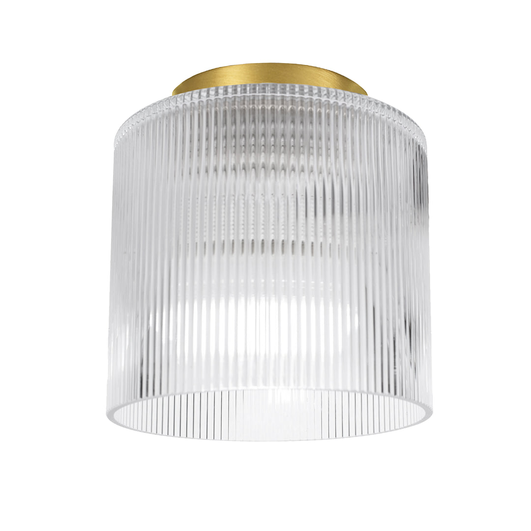Nadine 1 Light Flush Mount (NAD-71FH) in Aged Brass by Dainolite