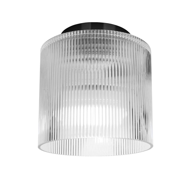 Nadine 1 Light Flush Mount (NAD-71FH) in Matte Black by Dainolite
