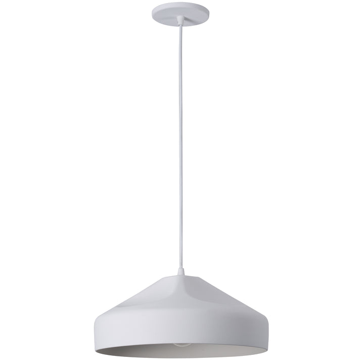 Naomi 1 Light Pendant in White by Dainolite