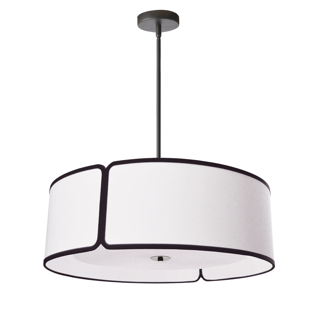 4 Light Notched Drum Pendant by Dainolite