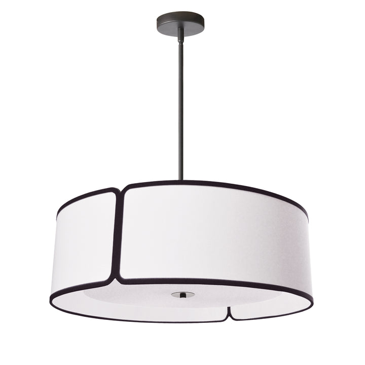 4 Light Notched Drum Pendant by Dainolite