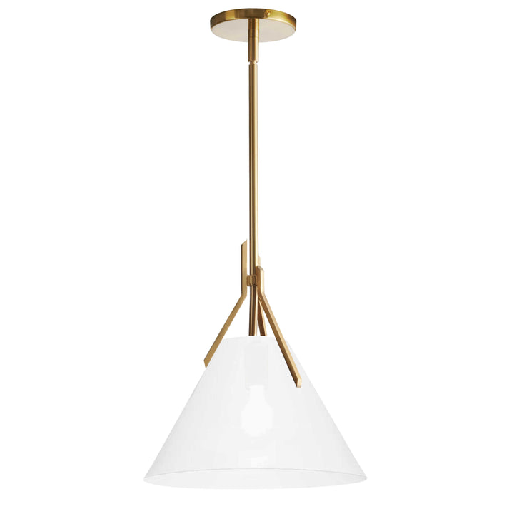 Nicole 1 Light Incandescent Pendant in Aged Brass by Dainolite