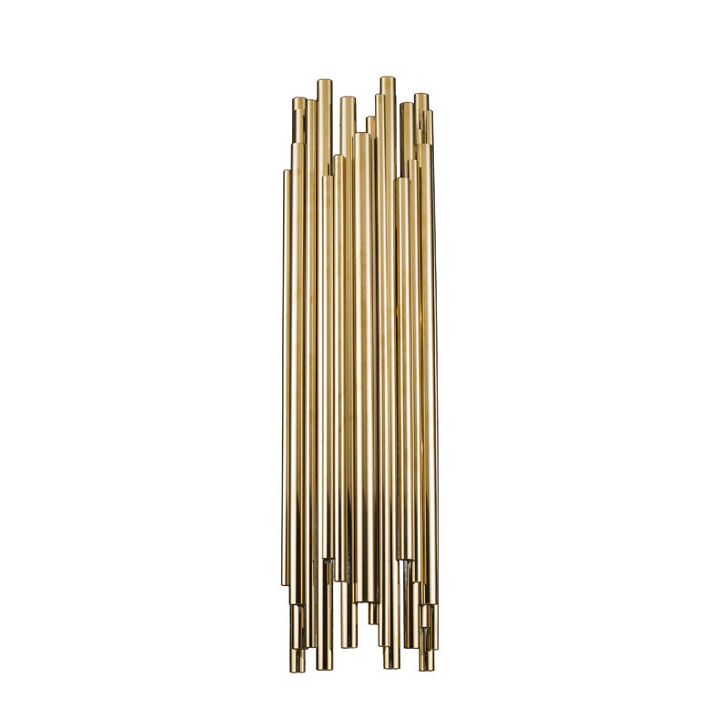 Stainless Steel Wall Sconce in Gold by Bethel