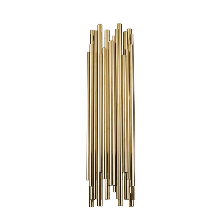 Stainless Steel Wall Sconce in Gold by Bethel