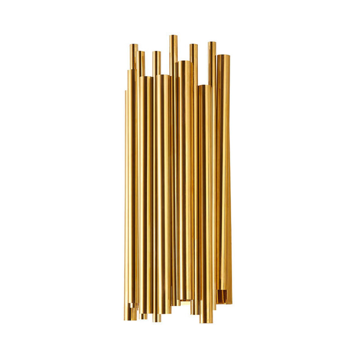 Stainless Steel Wall Sconce in Gold by Bethel