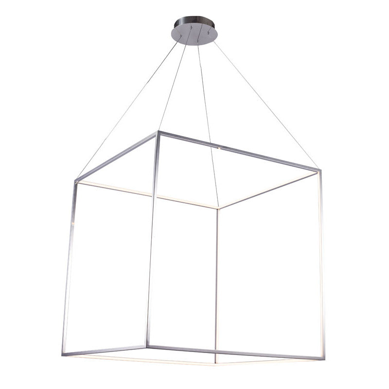 Gold Chandelier (NL42) in Shiny Nickel by Bethel
