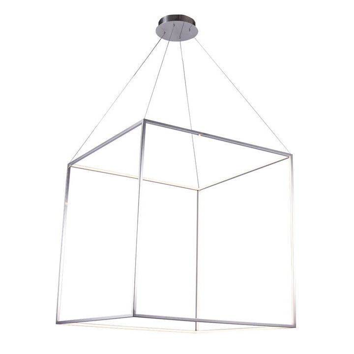 Gold Chandelier (NL42) in Shiny Nickel by Bethel