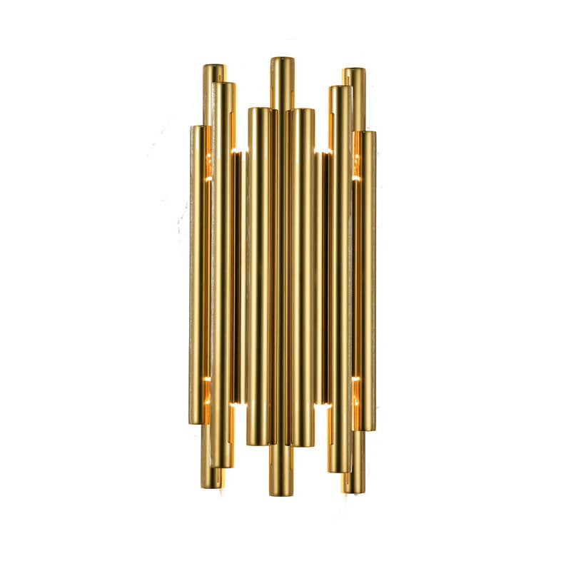 Stainless Steel LED Wall Sconce in Gold by Bethel