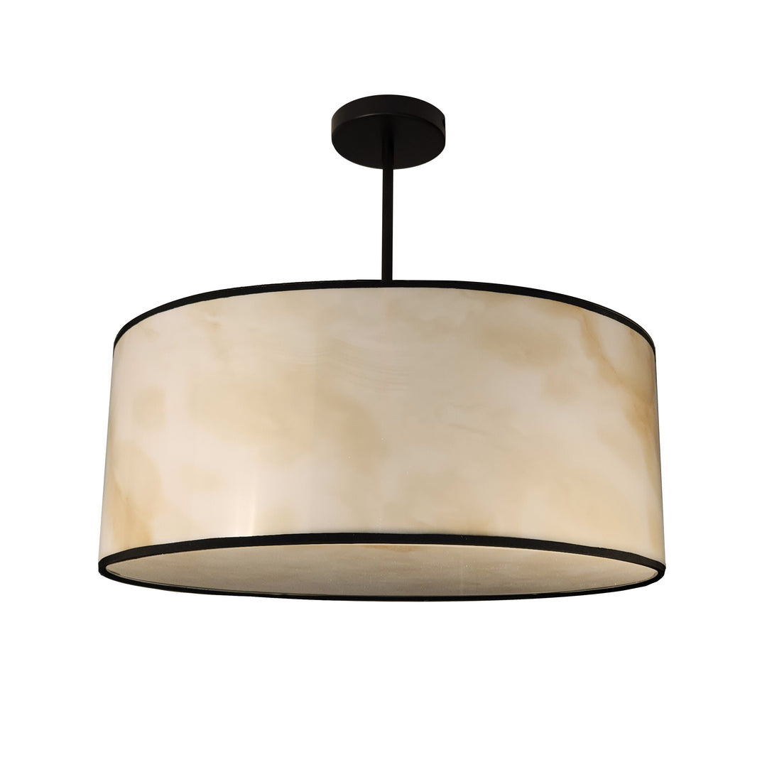 Nena 4 Light Incandescent Pendant in Matte Black by Dainolite