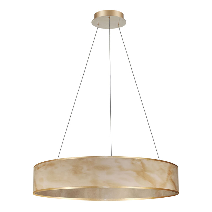 Nena 34W Pendant in Aged Brass by Dainolite