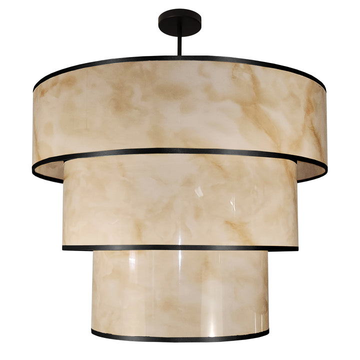 Nena 9 Light Incandescent Pendant in Matte Black by Dainolite