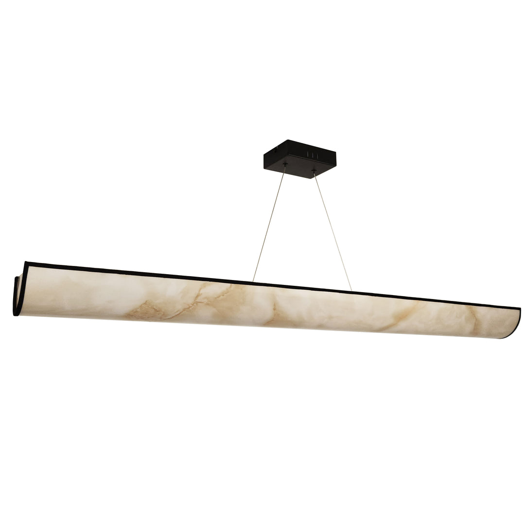 Nena 30W Horizontal Pendant in Matte Black by Dainolite