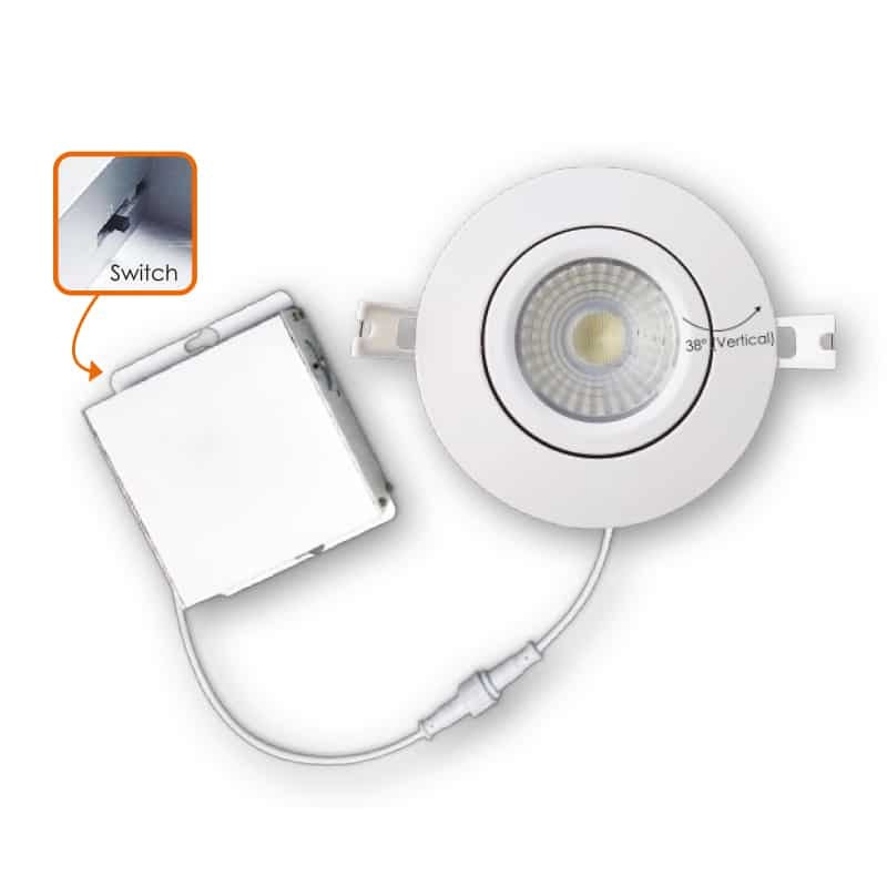 LED 4" Gimbal Slim/Airtight -5 way CCT by Votatec - view 2