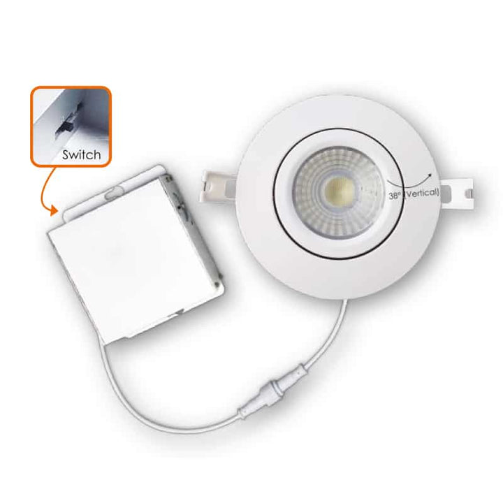 LED 4" Gimbal Slim/Airtight -5 way CCT