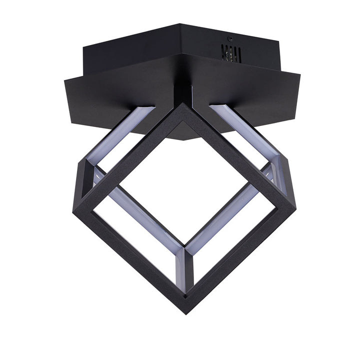 Metal LED Box Light Flush Mount with Acrylic Diffuser Metal: Aluminium
