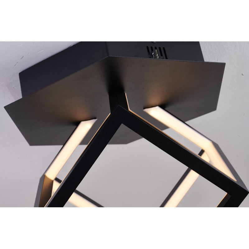 Metal LED Box Light Flush Mount with Acrylic Diffuser Metal: Aluminium
