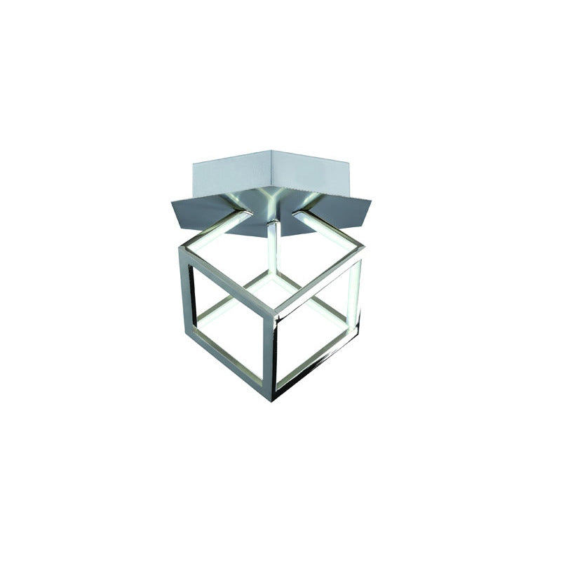 Metal LED Box Light Flush Mount with Acrylic Diffuser Metal: Aluminium