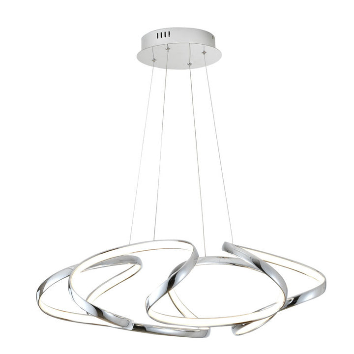 Aluminium Clustered LED Light with Acrylic Diffuser in Chrome by Bethel