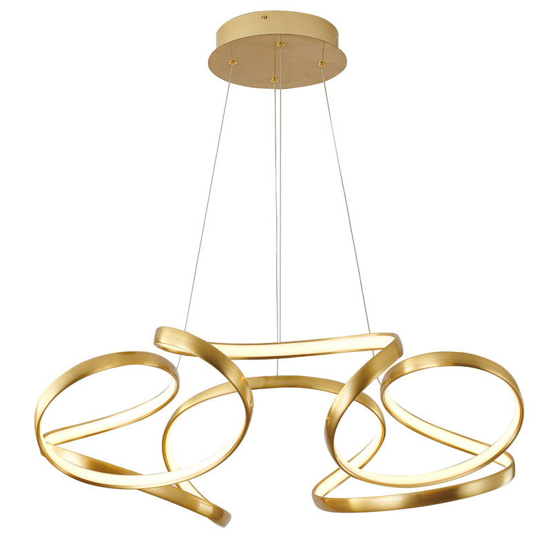 Aluminium Clustered LED Light with Acrylic Diffuser in Gold by Bethel