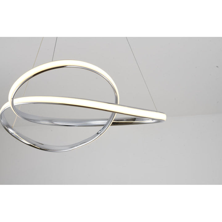 Aluminium Frame Chandelier with Acrylic Diffuser by Bethel - view 3