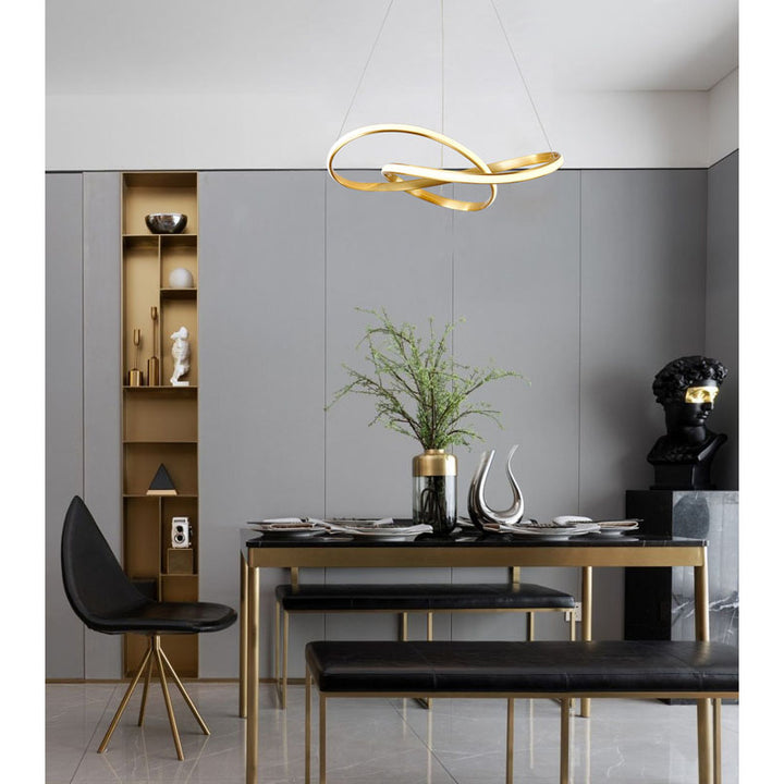 Aluminium Frame Chandelier with Acrylic Diffuser by Bethel - view 15