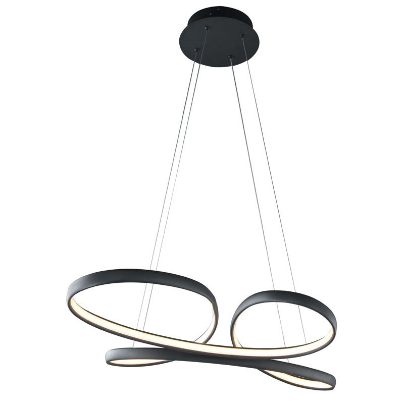 Satin Coffee Aluminum Clustered LED Light with White Acrylic Diffuser by Bethel