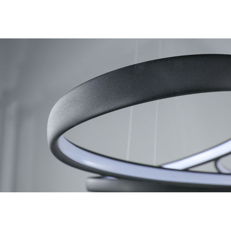 Satin Coffee Aluminum Clustered LED Light with White Acrylic Diffuser by Bethel - view 3