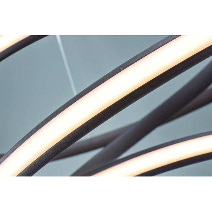 Satin Coffee Aluminum Clustered LED Light with White Acrylic Diffuser by Bethel - view 5