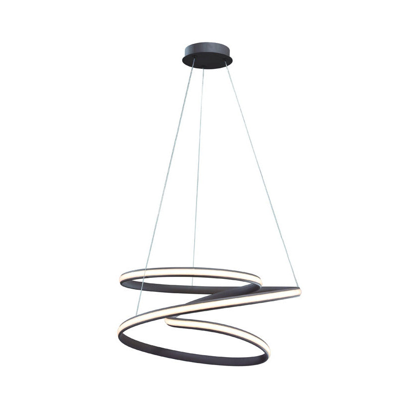 Satin Coffee Aluminum Clustered LED Light with White Acrylic Diffuser by Bethel - view 6