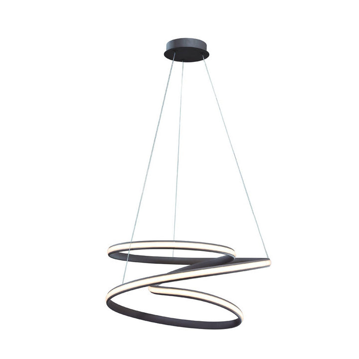 Satin Coffee Aluminum Clustered LED Light with White Acrylic Diffuser by Bethel - view 6