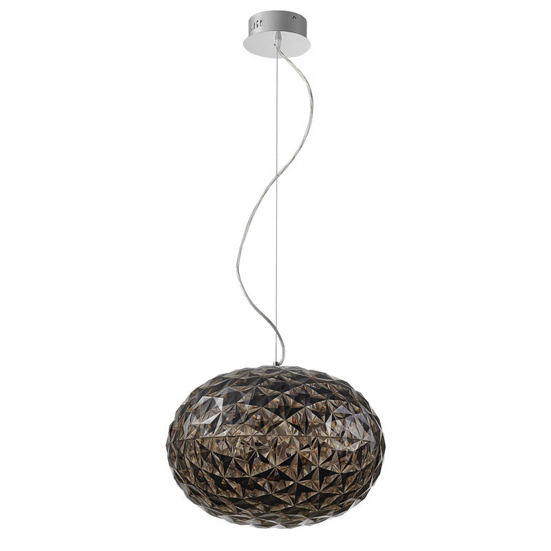Clear Acrylic LED Pendant Light with Hardware by Bethel - view 9
